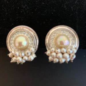 Rare Vintage Clip On Earring in sterling silver